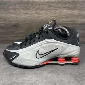 Nike Shox R4 Shoes Kids Size 7Y Sneakers Black Silver CW2626-005